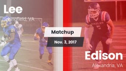 Matchup: Lee  vs. Edison  2017