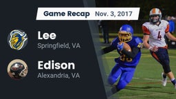Recap: Lee  vs. Edison  2017