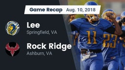Recap: Lee  vs. Rock Ridge  2018