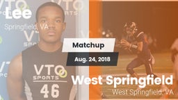Matchup: Lee  vs. West Springfield  2018