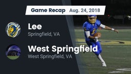 Recap: Lee  vs. West Springfield  2018