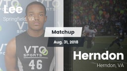 Matchup: Lee  vs. Herndon  2018