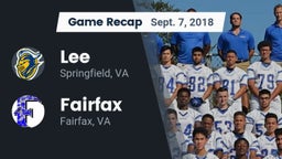 Recap: Lee  vs. Fairfax  2018