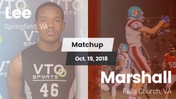 Matchup: Lee  vs. Marshall  2018