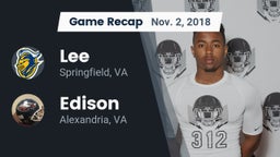 Recap: Lee  vs. Edison  2018