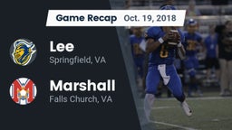 Recap: Lee  vs. Marshall  2018