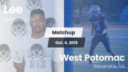 Matchup: Lee  vs. West Potomac  2019