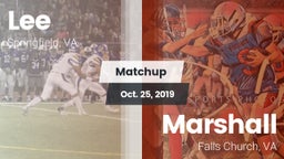 Matchup: Lee  vs. Marshall  2019