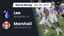 Recap: Lee  vs. Marshall  2019