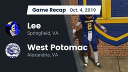 Recap: Lee  vs. West Potomac  2019