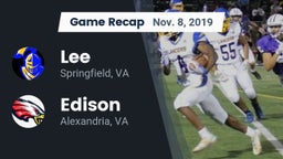 Recap: Lee  vs. Edison  2019