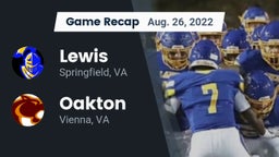 Recap: Lewis  vs. Oakton  2022