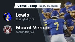Recap: Lewis  vs. Mount Vernon   2022