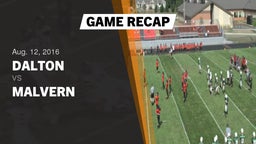 Recap: Dalton  vs. Malvern  2016