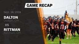 Recap: Dalton  vs. Rittman  2016