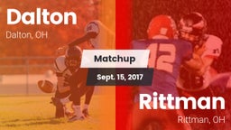 Matchup: Dalton  vs. Rittman  2017
