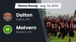 Recap: Dalton  vs. Malvern  2018