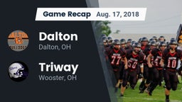 Recap: Dalton  vs. Triway  2018