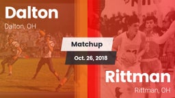 Matchup: Dalton  vs. Rittman  2018