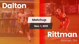 Matchup: Dalton  vs. Rittman  2019
