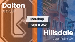 Matchup: Dalton  vs. Hillsdale  2020