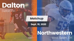 Matchup: Dalton  vs. Northwestern  2020