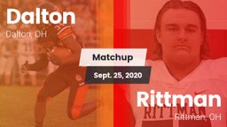 Matchup: Dalton  vs. Rittman  2020