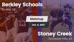Matchup: Berkley Schools vs. Stoney Creek  2017