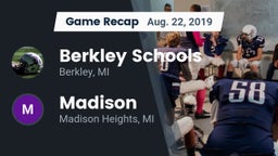 Recap: Berkley Schools vs. Madison 2019