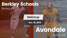 Matchup: Berkley Schools vs. Avondale  2019
