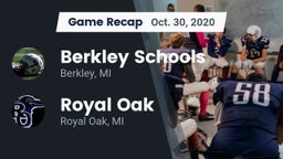 Recap: Berkley Schools vs. Royal Oak  2020