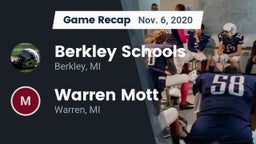Recap: Berkley Schools vs. Warren Mott  2020