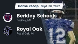 Recap: Berkley Schools vs. Royal Oak  2022