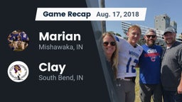 Recap: Marian  vs. Clay  2018