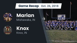 Recap: Marian  vs. Knox  2018