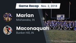 Recap: Marian  vs. Maconaquah  2018