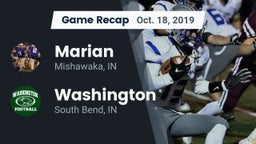 Recap: Marian  vs. Washington  2019