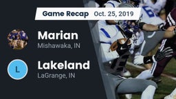 Recap: Marian  vs. Lakeland  2019