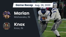 Recap: Marian  vs. Knox  2020