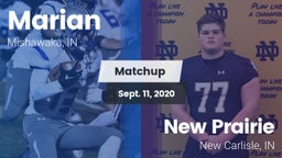 Matchup: Marian  vs. New Prairie  2020