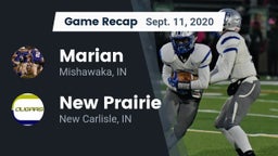 Recap: Marian  vs. New Prairie  2020