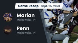 Recap: Marian  vs. Penn  2020