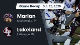 Recap: Marian  vs. Lakeland  2020