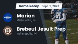 Recap: Marian  vs. Brebeuf Jesuit Prep  2023