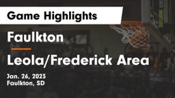 Faulkton  vs Leola/Frederick Area Game Highlights - Jan. 26, 2023