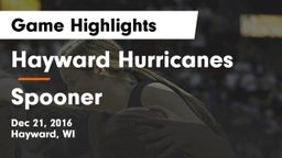 Hayward Hurricanes  vs Spooner  Game Highlights - Dec 21, 2016