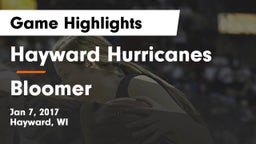 Hayward Hurricanes  vs Bloomer  Game Highlights - Jan 7, 2017