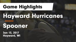 Hayward Hurricanes  vs Spooner  Game Highlights - Jan 13, 2017