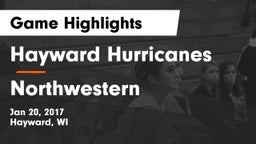 Hayward Hurricanes  vs Northwestern  Game Highlights - Jan 20, 2017