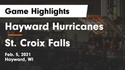Hayward Hurricanes  vs St. Croix Falls  Game Highlights - Feb. 5, 2021